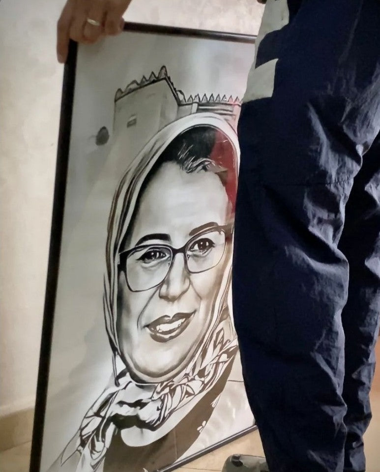 لوحة فنية بورتريه مقاس كبير